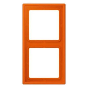 LC9824320S Рамка Les Couleurs Le Corbusier Orange vif 2-постовая Jung