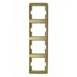 13440002 Рамка Arsys Золото 4-постовая вертикальная Berker