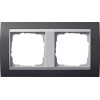 021281 Рамка Event Черный / Алюминий 2-постовая Gira