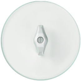 1090 Накладка для поворотных выключателей/кнопок Glasserie Прозрачный 1-постовая Berker