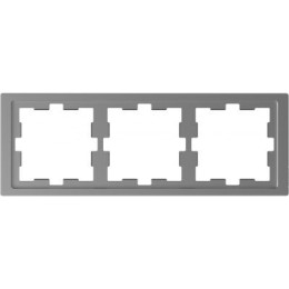 MTN4030-6536 Рамка D-Life Нержавеющая сталь 3-постовая Merten
