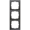 10139949 Рамка S.1 антрацит матовый 3-постовая вертикальная Berker