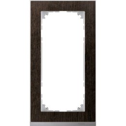 MTN4025-3671 Рамка без перегородки M-Pure Decor Венге / Алюминий 2-постовая Merten