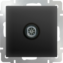 WL08-TV ТВ-розетка оконечная  (черный матовый) Antik Werkel a029881