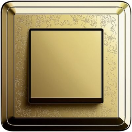 0211671 Рамка Classix Art Латунь 1-постовая Gira