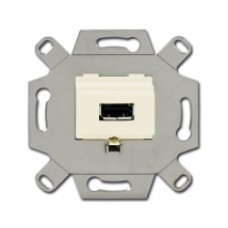0230-0-0418 (0261/11-500), Механизм USB-розетки/разъёма, USB-type A, USB2.0, 5 полюсов, цвет слоновая кость, ABB 0230-0-0418 (0261/11-500), Механизм USB-розетки/разъёма, USB-type A, USB2.0, 5 полюсов, цвет слоновая кость, ABB