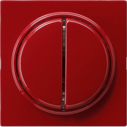 012843 Трехклавишный перелючатель с самовозвратом 10А/250В в сборе Красный Gira S-color