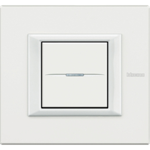 HA4802HD Рамка Axolute Квадрат Белый 2-модульная Bticino
