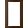 13093021 Рамка с большим вырезом B.3 Коричневый / Полярная белизна 2-постовая Berker