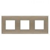 FD01243NS Рамка Madrid Nickel Satin 3-постовая Fede