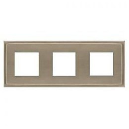 FD01243NS Рамка Madrid Nickel Satin 3-постовая Fede