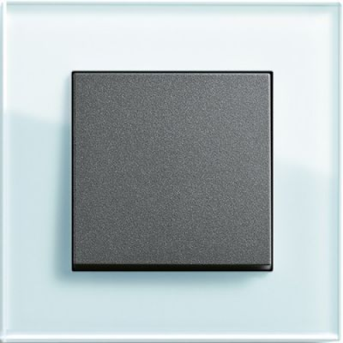 021118 Рамка Esprit Салотовое стекло 1-постовая Gira