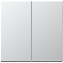 AL1565.07 LS 990 Алюминий Накладка светорегулятора 2-х канального нажимного Jung LS серия