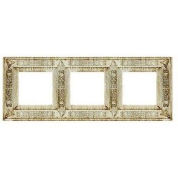 FD01413BD Рамка Provence White Decape 3-постовая Fede