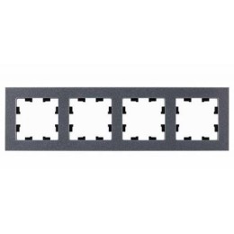 ATN343204 Рамка четверная Schneider Electric Atlasdesign Nature, айс грей мрамор