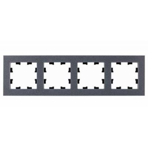 ATN343204 Рамка четверная Schneider Electric Atlasdesign Nature, айс грей мрамор