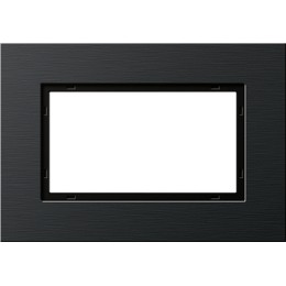 1001126 Рамка Esprit Черный алюминий 1,5-постовая Gira