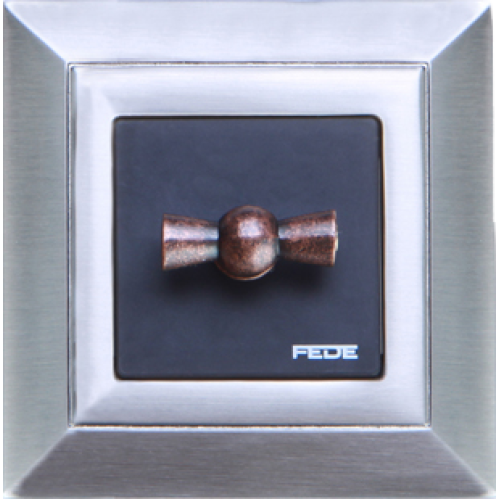 FD01251NS Рамка Barcelona Никель сатиновый 1-постовая Fede