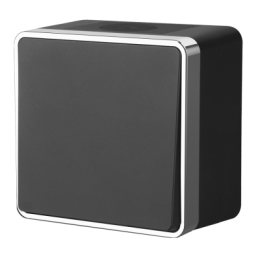 WL15-01-02 Выключатель одноклавишный влагозащищенный Gallant (черный/хром) Gallant Werkel a041689