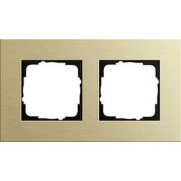 0212217 Рамка Esprit Светлое золото 2-постовая Gira