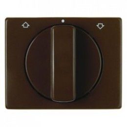 10770001 Центральная панель с вращающейся ручкой для жалюзийного поворотного выключателя цвет: коричневый, с блеском Arsys Berker