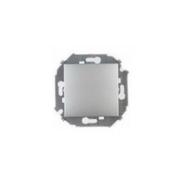 1591201-033 Выключатель одноклавишный проходной, 16А 250В, винтовой зажим, алюминий Simon 15