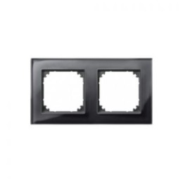 MTN404203 Рамка M-Elegance Черный оникс 2-постовая Merten