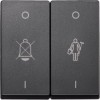 MTN435614 Клавиша x2 с надписями для горничной, антрацит Merten