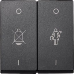 MTN435614 Клавиша x2 с надписями для горничной, антрацит Merten