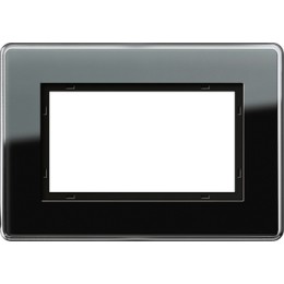 1001505 Рамка Esprit Glass C Черное стекло 1,5-постовая Gira