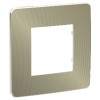 NU280250 Рамка Unica Studio Metal Бронза / Белый 1-постовая Schneider Electric