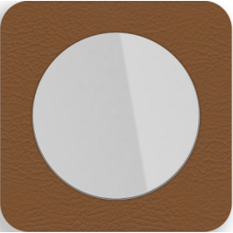 10112369 Рамка R.1 Кожа, белый 1-постовая Berker