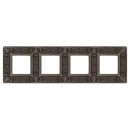 FD01414AS Рамка Granada Antique Silver 4-постовая Fede
