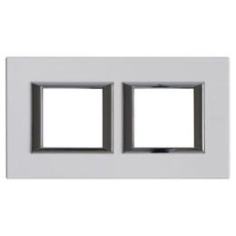 HA4802M2HBG Рамка Axolute Квадрат Фарфор 2+2 модуля Bticino