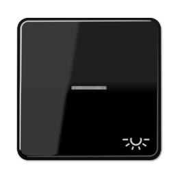 CD590KO5LSW CD 500/CD plus Черный Клавиша 1-я с/п с символом "ОСВЕЩЕНИЕ" Jung