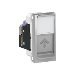 NU341430 Розетка компьютерная, RJ45, одиночная, кат. 6 UTP, 1 Модуль, Алюминий Schneider Electric