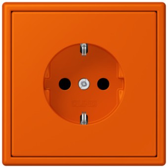 LC1520KI4320S Les Couleurs® Le Corbusier SCHUKO®-розетка со встроенной повышенной защитой от прикосновения orange vif Jung