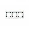 MTN404319 Рамка M-Elegance Белый бриллиант 3-постовая Merten