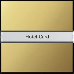 0140604 Выключатель для карт, используемых в отелях Латунь Gira