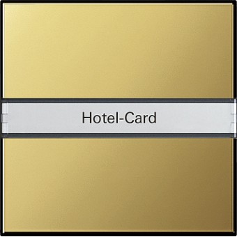 0140604 Выключатель для карт, используемых в отелях Латунь Gira