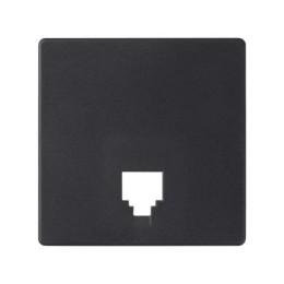 82062-68 Накладка на телефонную розетку RJ-11, RJ-12, S82 Detail, графит Simon