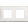 Рамка на 2 поста немецкий стандарт - 4 модуля. Цвет Белый сатин. Bticino серия CLASSIA. R4802M2WS