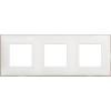 Рамка на 3 поста немецкий стандарт - 6 модулей. Цвет Белый сатин. Bticino серия CLASSIA. R4802M3WS