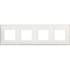 Рамка на 4 поста немецкий стандарт - 8 модулей. Цвет Белый сатин. Bticino серия CLASSIA. R4802M4WS