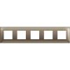 Рамка на 5 постов немецкий стандарт - 10 модулей. Цвет Титан. Bticino серия CLASSIA. R4802M5TM
