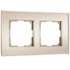 Рамка на 2 поста Senso (шампань, стекло soft-touch) Werkel W0023111 a064577 Рамка на 2 поста Senso (шампань, стекло soft-touch) Werkel W0023111 a064577